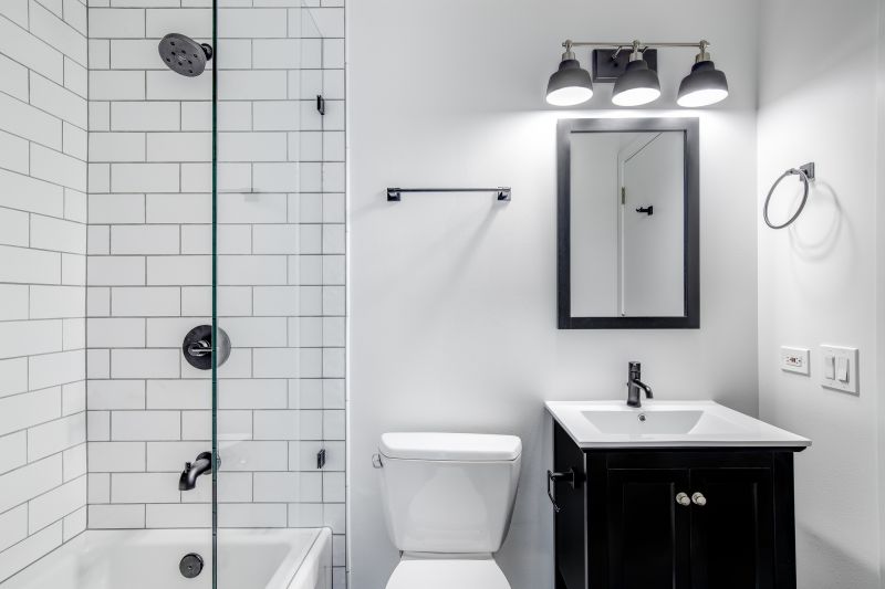 Contemporary Bathroom with Monochrome Palette