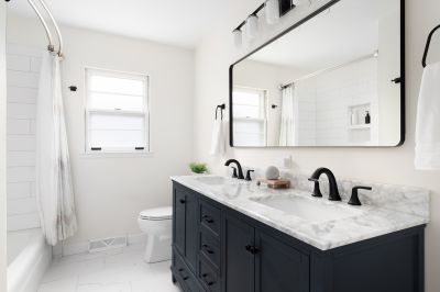 Master Bathroom with Dual Sinks
